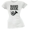 thumbnail image 1 of Band Geek French Horn T-Shirt Blanc Doux Juniors, 1 of 1