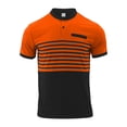 thumbnail image 3 of Mens Polos Short Sleeve Classic Button Crew Neck Big and Tall Contrast Collar Polo T Shirts Quick Dry Loose Fit Oversized Golf Fashion Shirts, 3 of 9