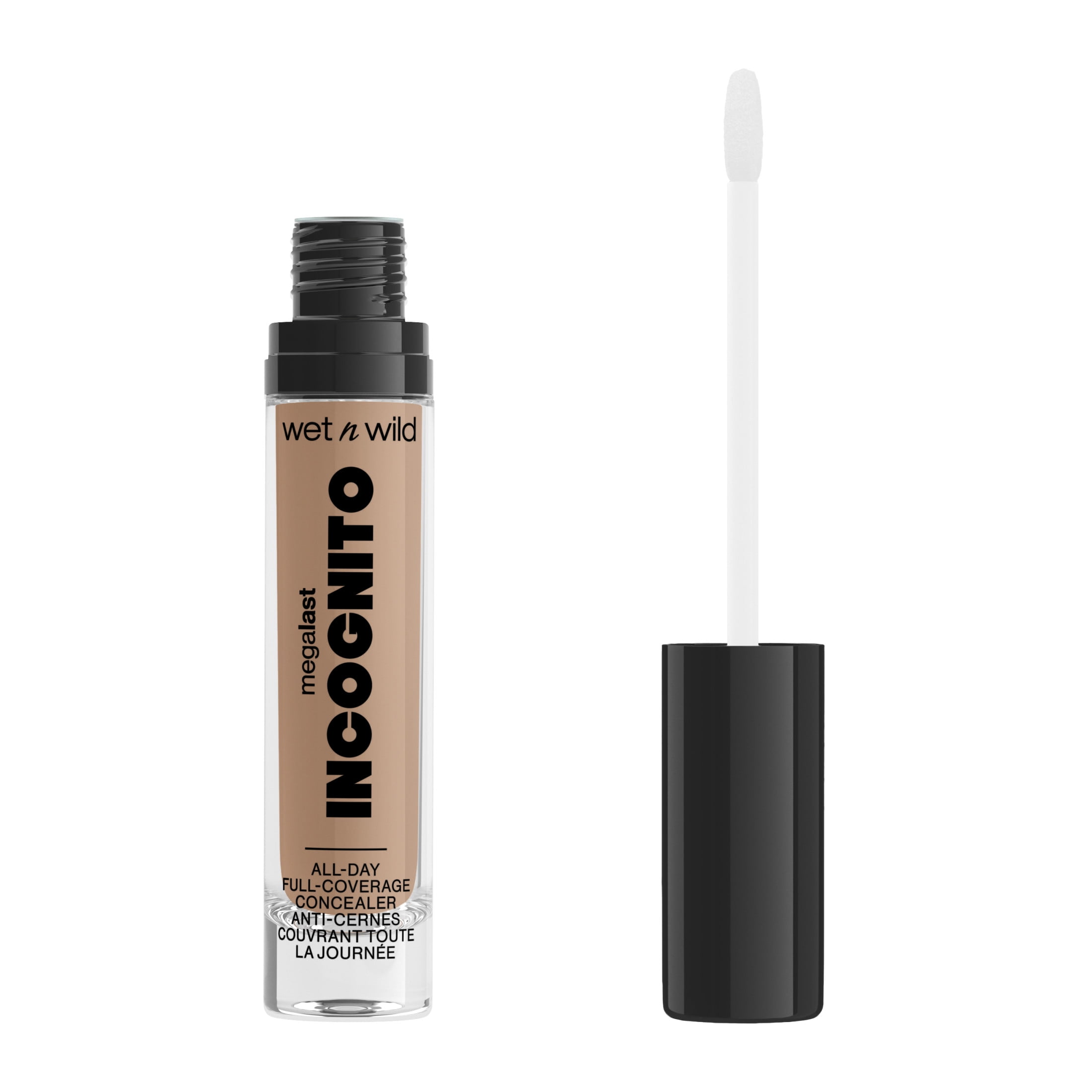 Wet n Wild Mega Last Incognito All-Day Full Coverage Concealer Makeup, Light Honey