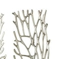 thumbnail image 6 of DecMode Silver Aluminum Metal Inspired Coral Wall Decor (2 Count), 6 of 14