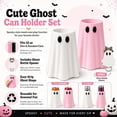 thumbnail image 3 of Halloween Ghost Can Holder with Bottle Opener 3D Printed Beverage Can Sleeve for 12 oz Cans Cute Ghost Figurine Table Decor for Parties Desks & Kitchens, 3 of 7