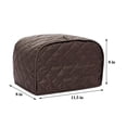 thumbnail image 2 of HOMEIORA Quilted Toaster Cover, Polyester, 2 Slice, Dustproof Appliance Cover, 1 Pack, 2 of 4