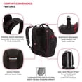 thumbnail image 2 of Mochila Wenger Maxxum para portátil 16" negro/roja, 2 of 9