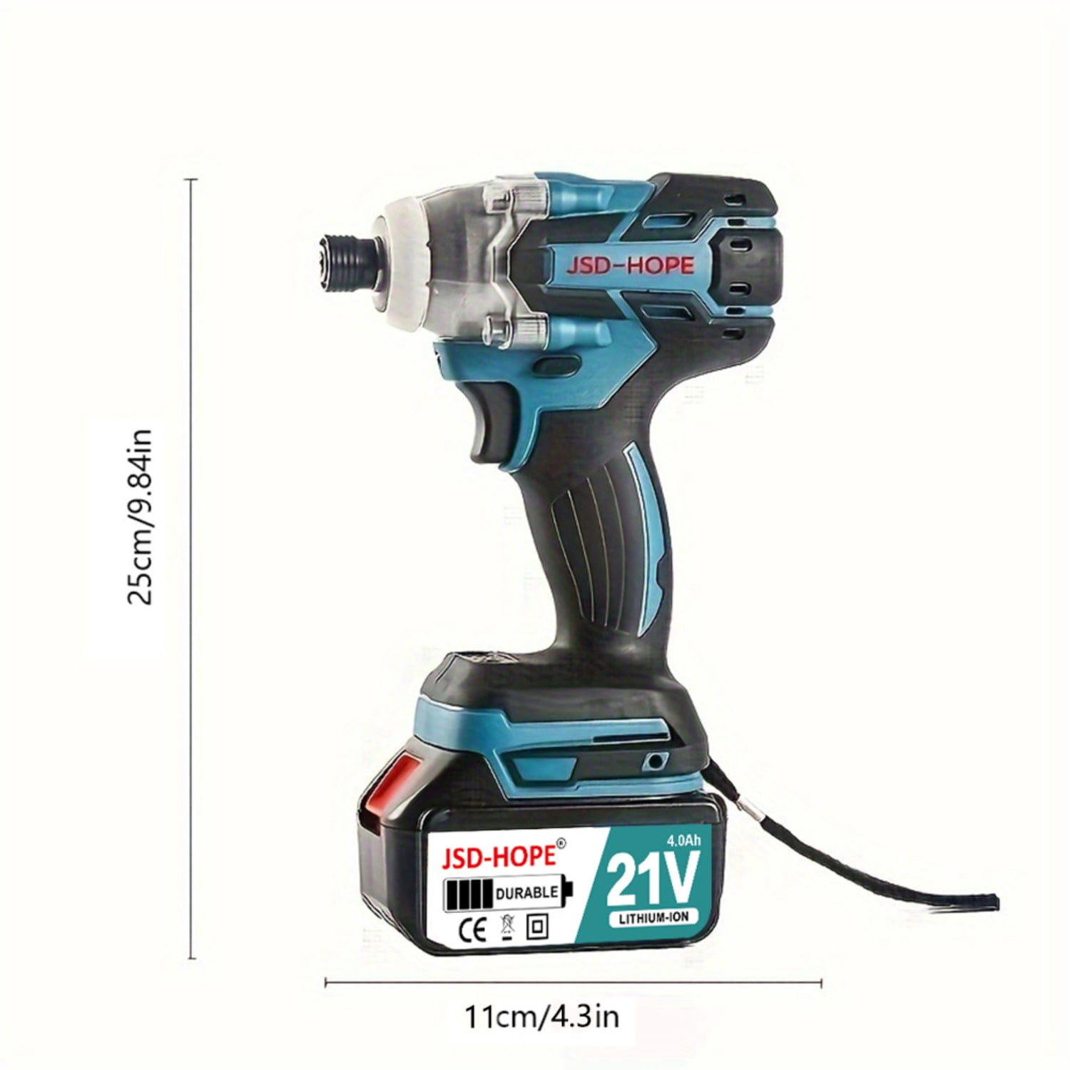 21V Brushless Cordless Impact Driver, Compact Electric Screwdriver Power Tool