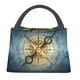 thumbnail image 1 of Fotbe Vintage Compass Bolsa Térmica Portátil con Estampado, Bolsa de Entrega de Alimentos Aislada, Bolsa Reutilizable de Gran Capacidad para Comidas y Supermercado, 1 of 6