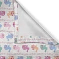 thumbnail image 4 of Ambesonne Easter Valance Pack of 2, Horizontal Rabbits Motif, 54"X12", White Multicolor, 4 of 5
