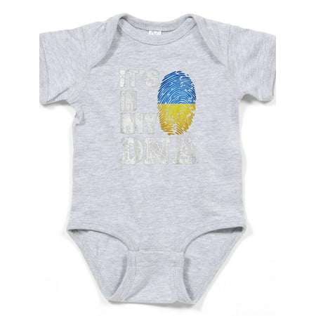 

CafePress - It s In My Dna Ukrainian Roots Flag Ukra Body Suit - Cute Infant Bodysuit Baby Romper