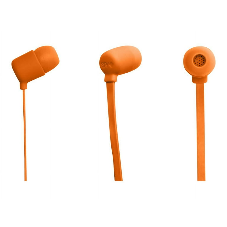 Spy Optic BUZZ Earphones with mic in ear 3.5 mm jack orange