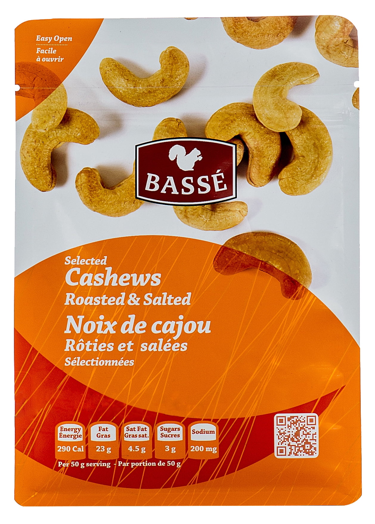 Basse Selected Cashews, Roasted & Salted (7oz.) Salted Cashews Boasted Toasted Posted &... by Basse Nuts