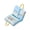 Blue, variant on Multi Compartment Cartoon Printed Travel Storage Bag Tear Resistant Polyester Luggage For Trips Family Outings
