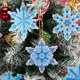 thumbnail image 3 of 1 Juego de colgantes de llavero de copo de nieve DIY, Kit de adornos de copo de nieve colgantes de Navidad, dijes de bolso para niños, manualidades navideñas, decoraciones para el hogar, 3 of 5