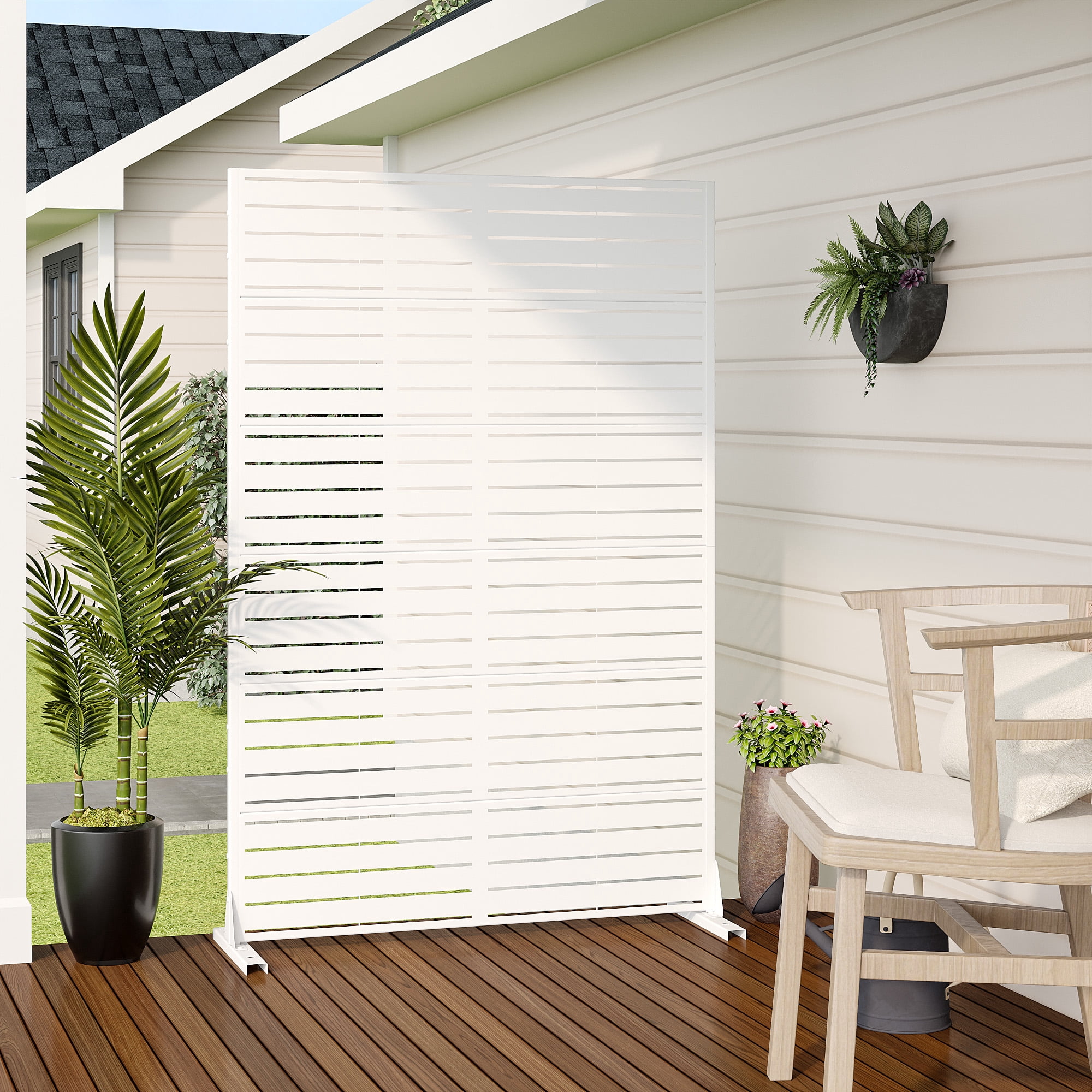 MAYEERTY 72" x 47" Privacy Screen Fence, Heavy Duty Fence Privacy Screen Outdoor