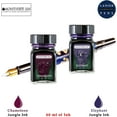 thumbnail image 2 of Monteverde 60ml Ink, Chameleon (Burgundy), Elephant (Purple) Jungle Ink (G309CM, G309EL) Fountain Pen Ink (30ml Each Ink Bottle, 2 Pack), 2 of 2