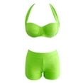 GEZHEN Women's Bikini Swimsuit Women Padded Set Sporty with Boy Shorts