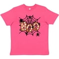 thumbnail image 3 of Inktastic Halloween Boo with Spiders in Web Youth T-Shirt, 3 of 5