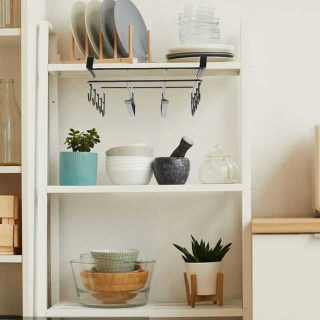 unbranded Rack Metálico Negro Para Organizar Tablas De Cortar Tazas Y Tapas En Cocina
