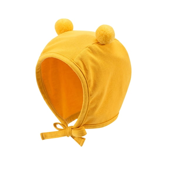 Baby Cute Tethered Hat Cold Protection Warm Ball Ear Children's Cap