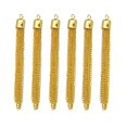 thumbnail image 2 of 6 Piezas de Cadena Hecha a Mano Borlas Colgantes Colgantes Joyas Haciendo Hallazgos para Bricolaje Joyería Artesanal 100mm , Oro Macarena Colgantes de borlas de metal encantos, 2 of 8