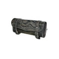 thumbnail image 4 of Dream Apparel Motorcycle Tool Bags with Flames Handlebar Bag Universal Motorcycle Fork Bag Saddlebags Sissy Bar Storage Tool Bag for Motorcycle Brown with Flames, 4 of 4