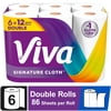 Viva Signature Cloth Paper Towels, 6 Double Rolls, 86 Sheets per Roll