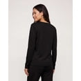 thumbnail image 3 of Real Essentials 2 Pack Women's Soft Cotton Long Sleeve Pajama Set with Pants - Lounge Sets for Women-Set 2, 2XL, 3 of 6