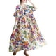 thumbnail image 1 of Vestido suelto de mujer con bolsillos Vestido de playa informal de manga corta con estampado vi Irfora Vestido, 1 of 7