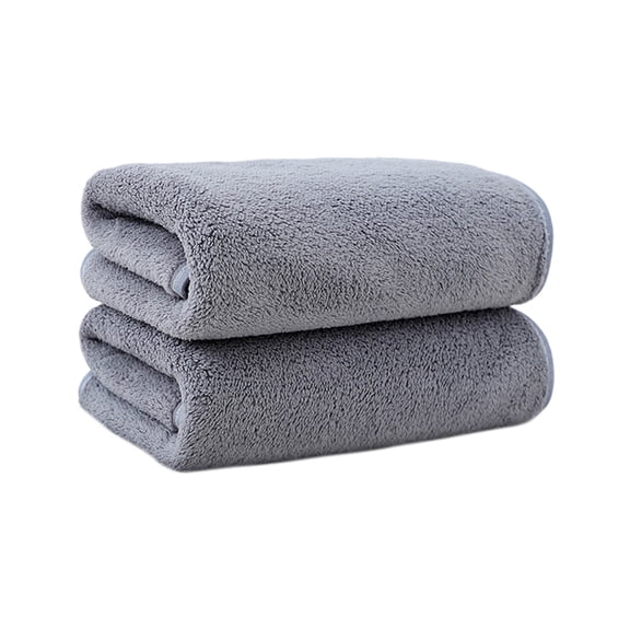 Microfiber Quick Drying Towel Soft Absorbent, Plush Velvet Fast Drying Bath Towel for Hair Body, Lightweight Compact Towel for Travel Gym Spa Salon