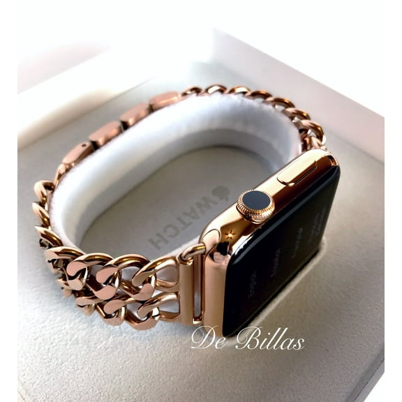 42MM Iwatch SERIES 2 24K Rose Gold plated Rose Gold Links Band