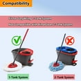 thumbnail image 4 of Cabezales de repuesto Spin Mop Yeazhen, paquete de 8 unidades, 100% microfibra, 4 of 7