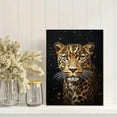 thumbnail image 2 of Golden Leopard Canvas Wall Art Print， Perfect for Living Room， Bedroom， Office， Dining Room， and Hallway Decoration., 2 of 8