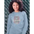 thumbnail image 2 of Let Life Surprise You Art Sweatshirt Women -Image by Shutterstock, Female XX-Large, 2 of 4