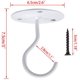 thumbnail image 2 of ganchos de techo para montaje en pared, soporte de metal para plantas, perchas de hierro resistentes con tornillos para colgar comederos de pájaros, linternas, campanas de viento, macetas, ganchos de JFHHH pequeña, 2 of 5
