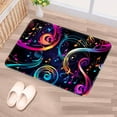 thumbnail image 5 of Note Non-Slip Polyester Door Rug Chair Mat Kitchen Rugs, Machine Washable, 5 of 6