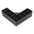 thumbnail image 4 of Uxcell Pies de Muebles, patas de plástico tipo 'L' de 2"x 5.91" para sofá, paquete de 4, 4 of 6