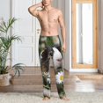 thumbnail image 5 of Goofa Daisy Guinea Pig Pattern Printed Soft Pajama Pants for Men, Wide Leg Comfy Casual Lounge Yoga Pants-Medium, 5 of 9