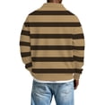 thumbnail image 5 of Hombres de Manga Larga Vintage Impreso Botón Abajo Cuello Turndown Color Sólido Casual Camisa Suave para el Verano, 5 of 5