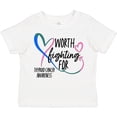 thumbnail image 3 of Inktastic Thyroid Cancer Awareness Pink, Blue, Teal Heart Ribbon Boys or Girls Toddler T-Shirt, 3 of 5