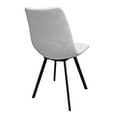 thumbnail image 5 of LeisureMod Markley 19" Polyurethane Dining Chair with Metal Legs in Light Gray, 5 of 7