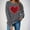 Dark Gray, variant on FDGIU Women's Valentine's Day Sweatshirt - Cute Red Graphic Pullover, Warm & Soft Comfy Holiday Gift