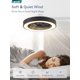 thumbnail image 4 of Ventilador de techo LEDIARY, control remoto sin aspas de 22 pulgadas, 6 velocidades, 3000-6000 K, 4 of 7