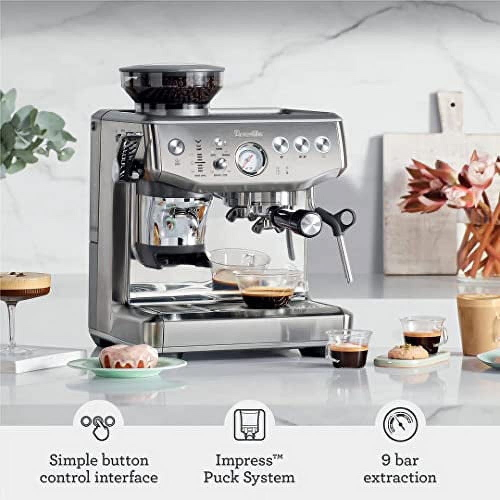 Breville Barista Express Impress Espresso Machine BES876BSS Brushed Stainless