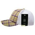 thumbnail image 3 of Decky 6017 6 Panel Mid Profile Structured Plaid Trucker Hat-111/White, 3 of 5