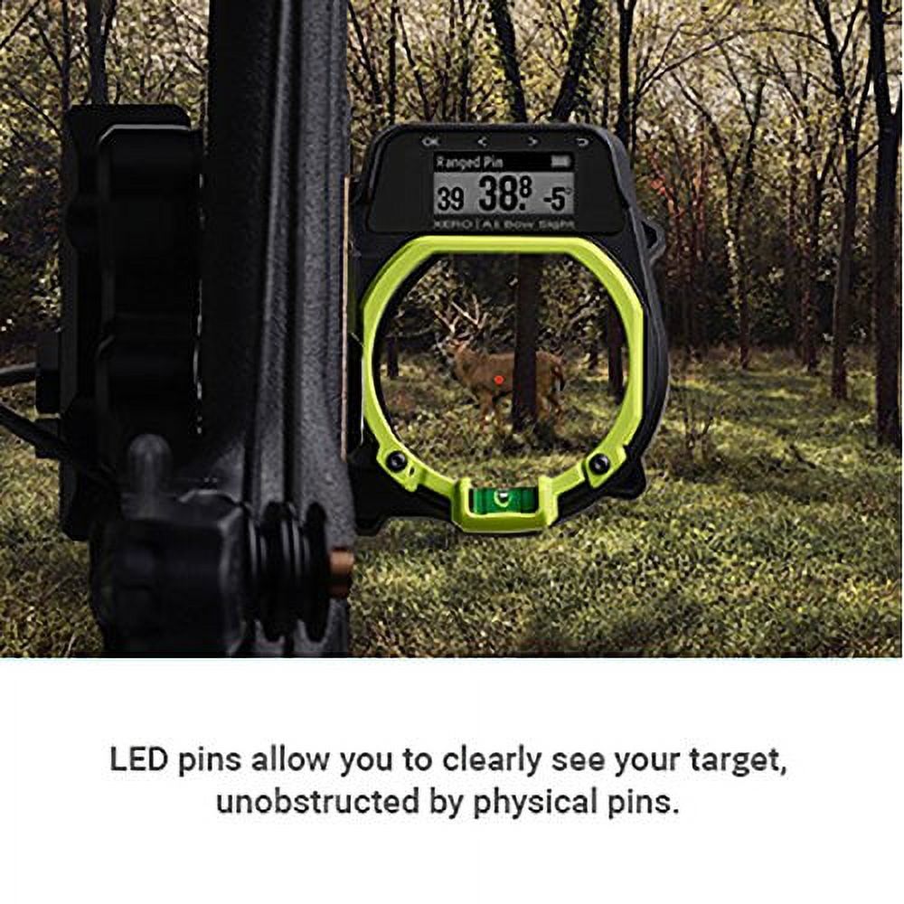 Garmin Xero A1 Bow Sight, 2" Auto-Ranging Digital Bow Sight, (Left-Handed) (753759174408)