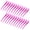 Bright Pink, variant on 24 Packs Duck Bill Clips, 3.35 Inches Rustproof Metal Alligator Curl Clips with Holes for Hair Styling, Hair Coloring, Purple