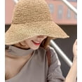 thumbnail image 4 of YooGuoGuo Beach Hats Women Summer Straw Woven Hollow Wide Brim Sun Hats Outdoor Foldable, 4 of 7