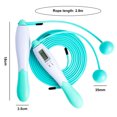 thumbnail image 3 of CSChome Cordless Skipping Rope Cordless Jump Rope Digital Counting Non-slip Handle Adjustable Electronic Skipping, 3 of 7