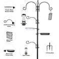 thumbnail image 2 of Urban Deco Metal Bird Feeding Station, a Set with Multi Bird Feeders and Cages,Heavy Duty Poles Kit with Tube Feeder Hanging Kit,Bluebirds,Black, 2 of 7