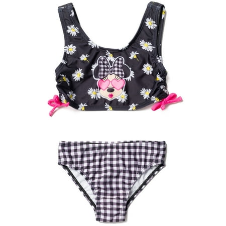 

Disney Minnie Mouse Toddler Girls Bikini Top and Bottom Black / Multicolor 3T