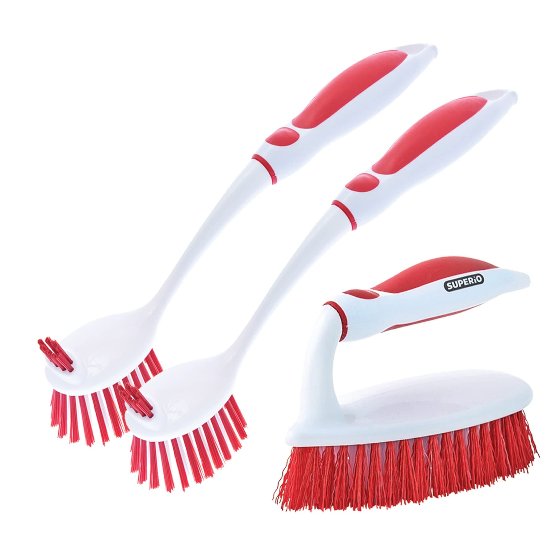 Deep Cleaning Brush Scrubber 3 Pack 1 Vegetable Brush and 2 Scrub