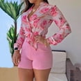 thumbnail image 2 of Babysbule Ensembles de Hauts d'Automne pour Femmes Grande Taille Soldes Femmes Aguichant Uni Sans Manches à Col Licou Rond Robe Mini Décontractée pour Dames, 2 of 5